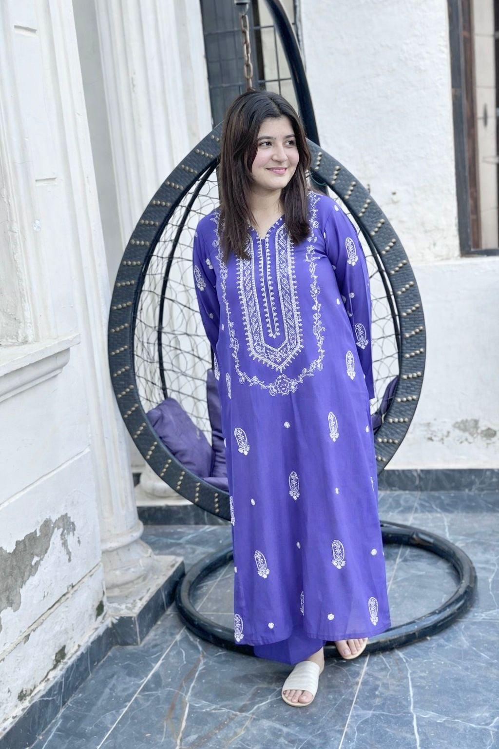 2 PIECE-EMBROIDERED UNSTITCHED LAWN