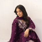 2 PIECE-EMBROIDERED UNSTITCHED LAWN