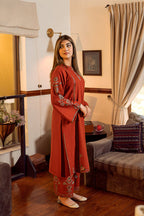 2 PIECE-EMBROIDERED UNSTITCHED LAWN