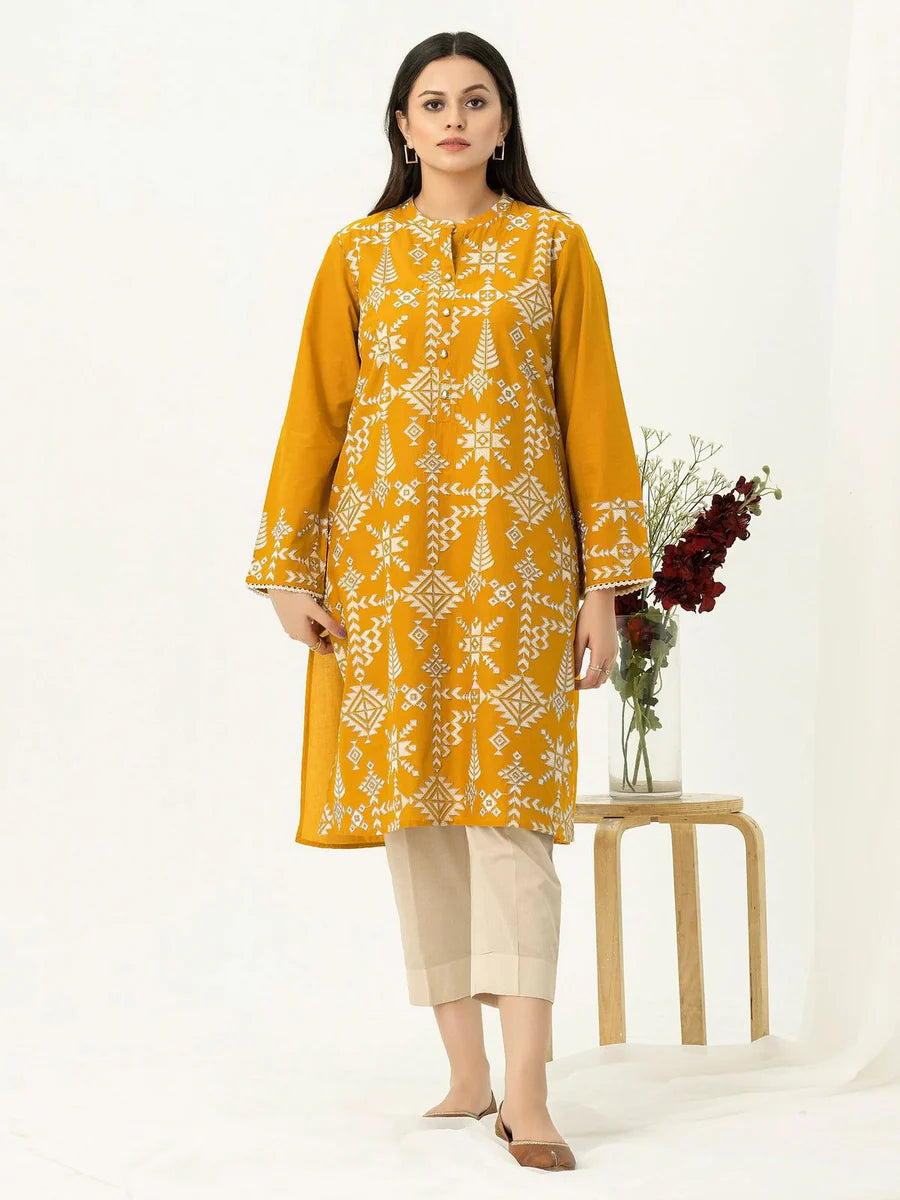 2 PIECE-EMBROIDERED UNSTITCHED LAWN