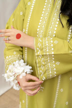 2 PIECE-EMBROIDERED UNSTITCHED LAWN