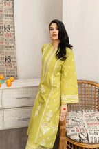 2 PIECE-EMBROIDERED UNSTITCHED LAWN