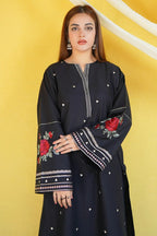 2 PIECE-EMBROIDERED UNSTITCHED LAWN