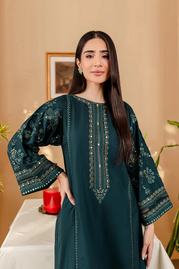 2 PIECE-EMBROIDERED UNSTITCHED LAWN