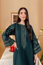 2 PIECE-EMBROIDERED UNSTITCHED LAWN