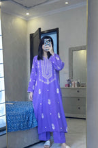 2 PIECE-EMBROIDERED UNSTITCHED LAWN