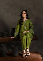 2 PIECE-EMBROIDERED UNSTITCHED LAWN